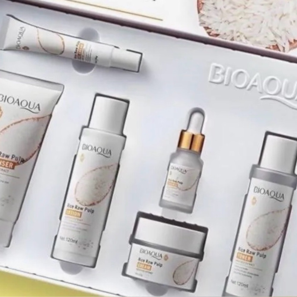 Aqua Bioaqua Skincare Collection - White and Gold